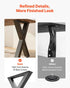 Table Legs, 750 x 600 mm (H x W) Steel Furniture Legs, Modular Design, Easy Assembly, 1000 kg Max Load Heavy Duty, for Home Office Desk, Coffee Dinner Bar Tables, Workbench,2 PCS, X Frame, Black