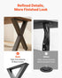 Table Legs, 750 x 790 mm (H x W) Steel Furniture Legs, Modular Design, Easy Assembly, 1000 kg Max Load Heavy Duty, for Home Office Desk, Coffee Dinner Bar Tables, Workbench,2 PCS, X Frame, Black
