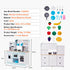 Kitchen Playset Kids Pretend Cooking Play Toy 24 Piece Accessories White