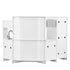 Kitchen Playset Kids Pretend Cooking Play Toy 24 Piece Accessories White
