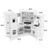 Kitchen Playset Kids Pretend Cooking Play Toy 24 Piece Accessories White