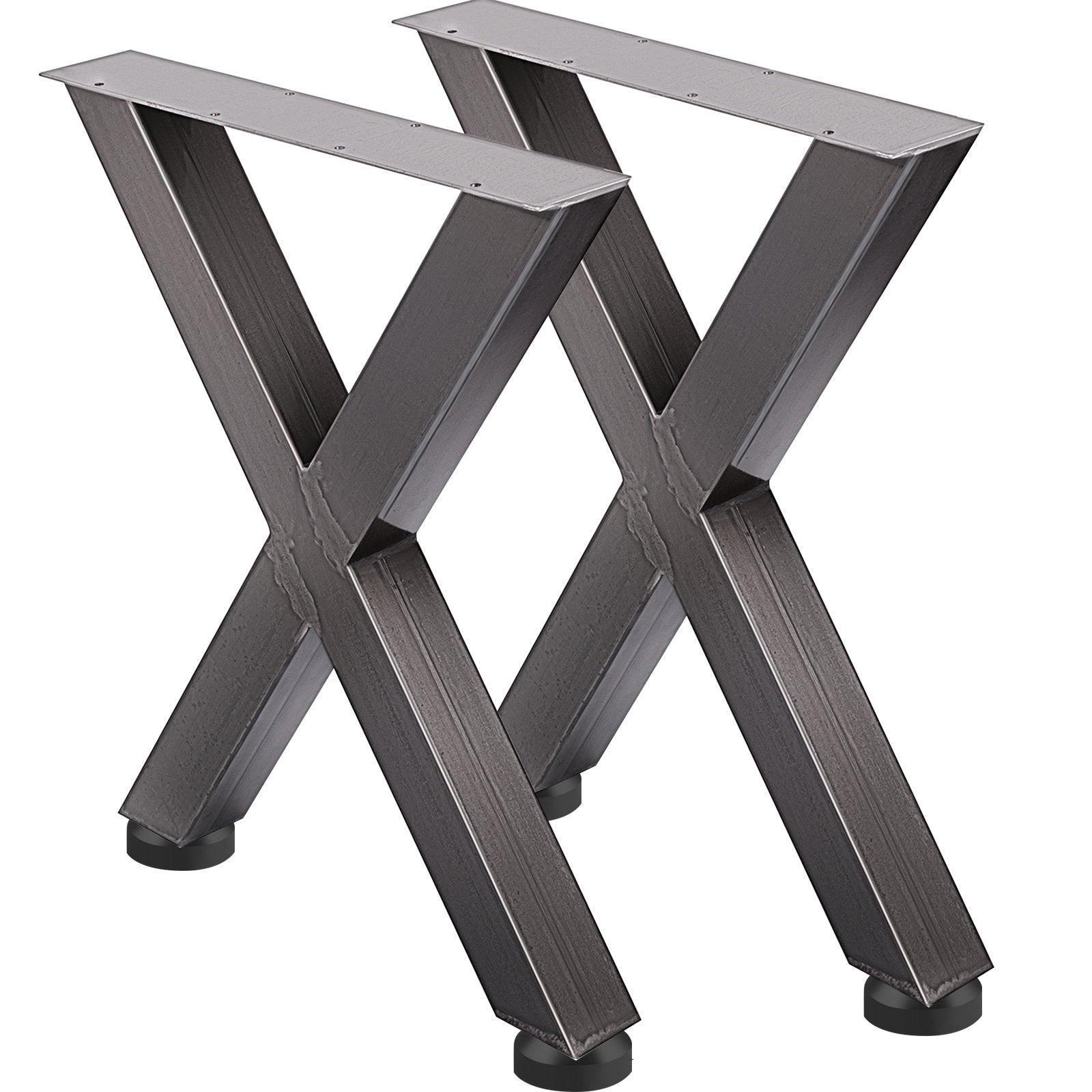 VEVOR Set of 2 Steel Table Legs, 28'Height 24'Wide Dining Table Legs, Heavy Duty 3.1