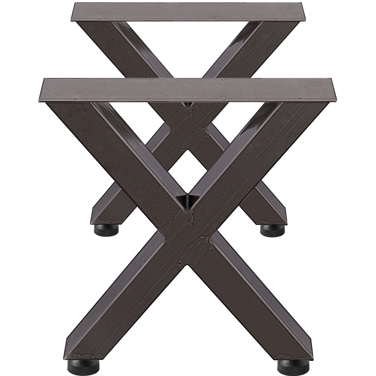 VEVOR Set of 2 Steel Table Legs, 28'Height 24'Wide Dining Table Legs, Heavy Duty 3.1