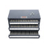 End Mill Dispenser Cabinet, Three-Drawer End Mill Organizer Cabinet for 1/8" to 1", Steel End Mill Dispenser Organizer Cabinet with Labels, 29-Compartment Stackable for End Mill Storage
