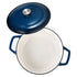 5.7L Enameled Cast Iron Dutch Oven with Lid Induction Oven Safe Blue