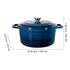 5.7L Enameled Cast Iron Dutch Oven with Lid Induction Oven Safe Blue