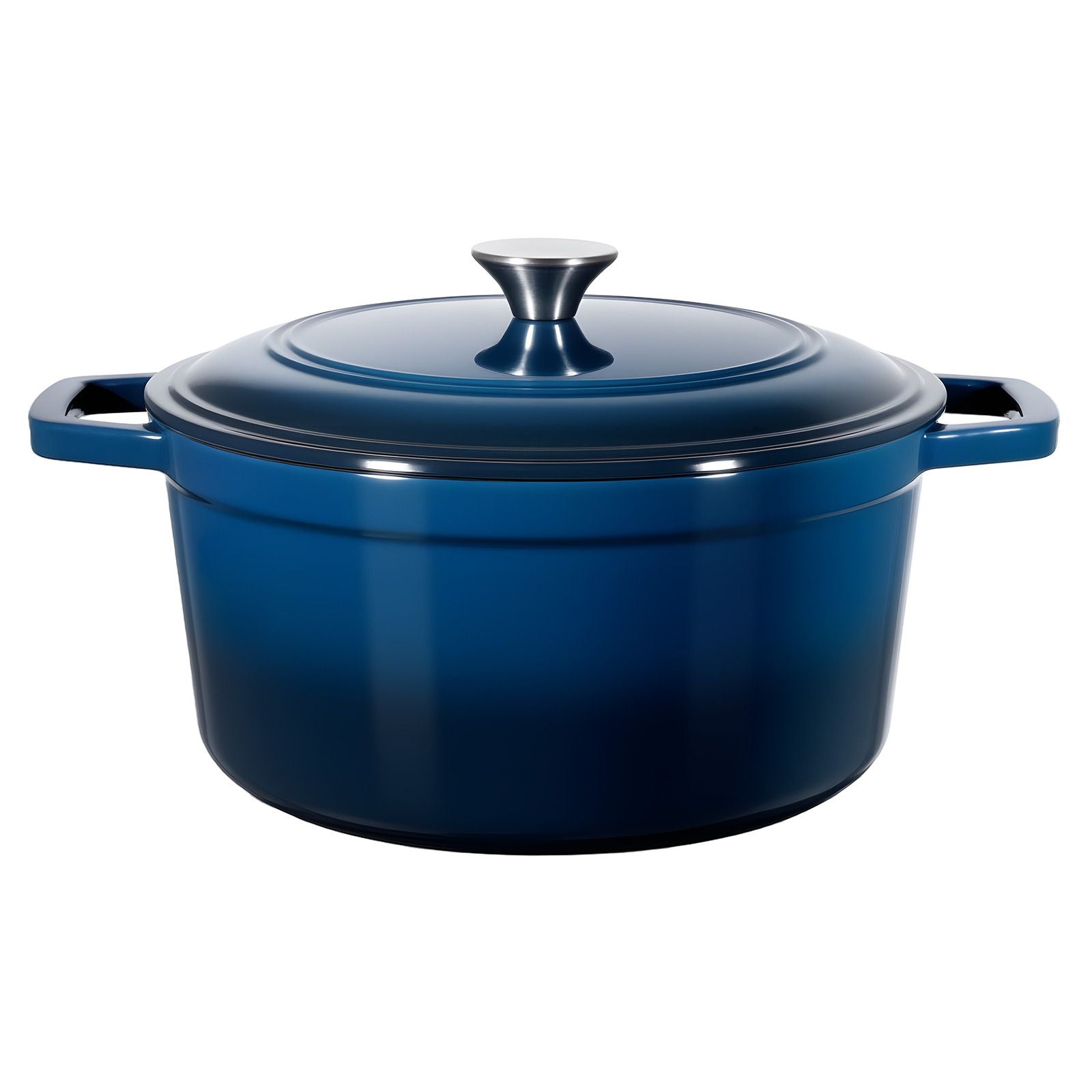 5.7L Enameled Cast Iron Dutch Oven with Lid Induction Oven Safe Blue