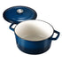 5.7L Enameled Cast Iron Dutch Oven with Lid Induction Oven Safe Blue