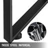 VEVOR Black Metal Table Legs Set of 2 Steel Table Legs 800x720 MM Dining Table Legs Office Table Legs Computer Desk Legs Steel Bench Legs Country Style Table Legs DIY Furniture Legs
