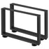 VEVOR Black Metal Table Legs Set of 2 Steel Table Legs 800x720 MM Dining Table Legs Office Table Legs Computer Desk Legs Steel Bench Legs Country Style Table Legs DIY Furniture Legs
