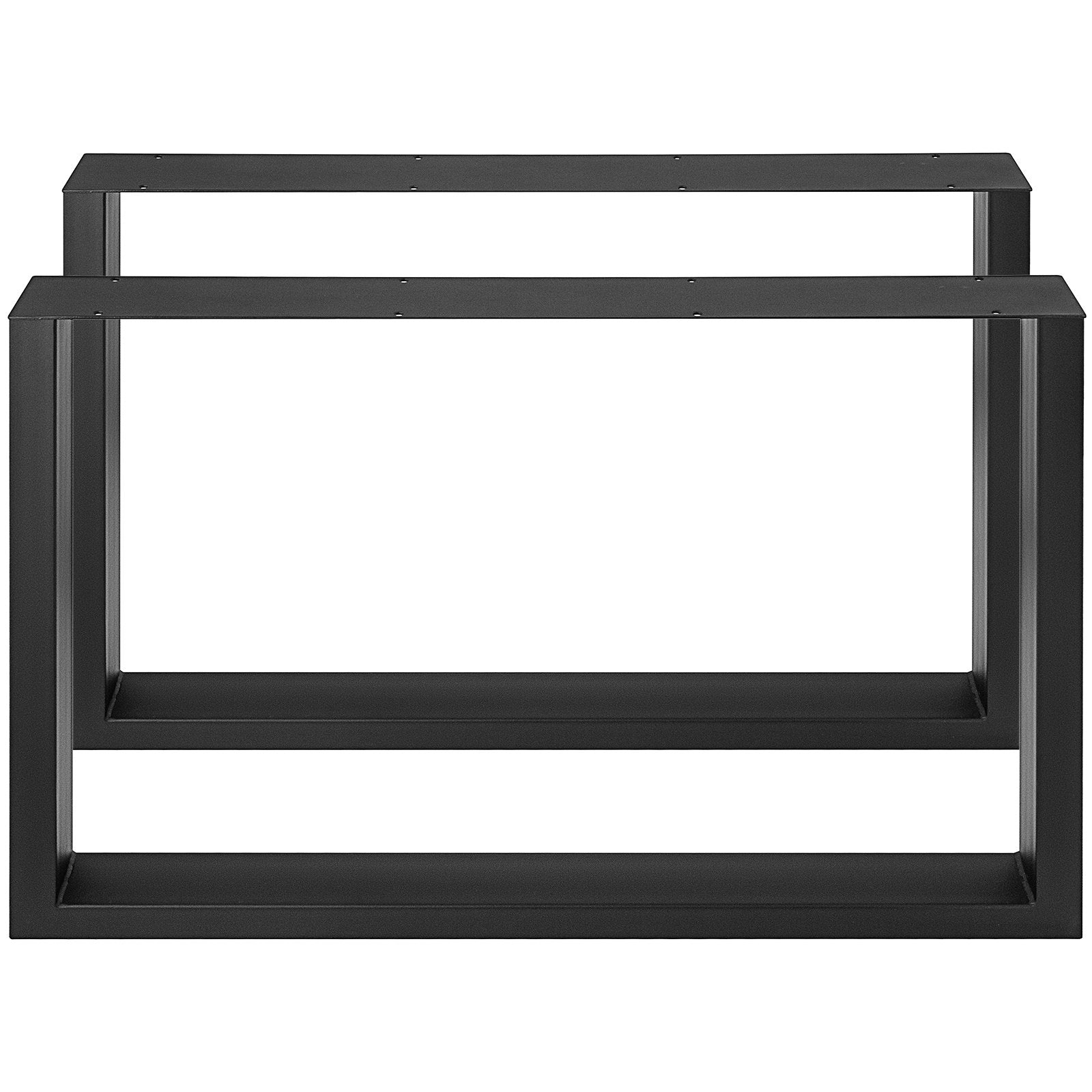 Black Metal Table Legs Set of 2 Steel Table Legs 35x28 Inch Dining Table Legs Office Table Legs Computer Desk Legs Steel Bench Legs Country Style Table Legs DIY Furniture Legs