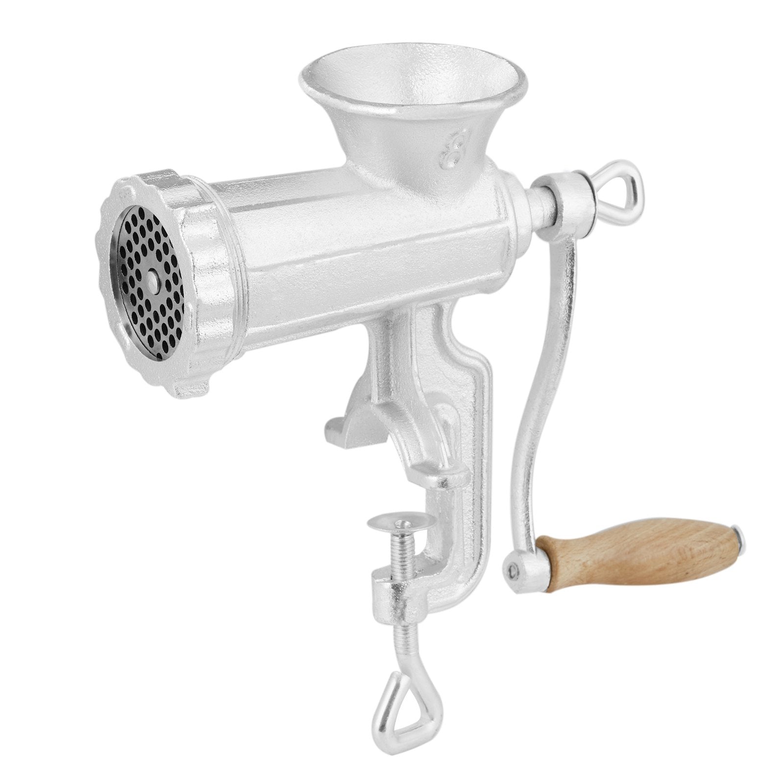 Manual Meat Grinder Heavy Duty Cast Iron Meat Grinder & Steel Table Clamp
