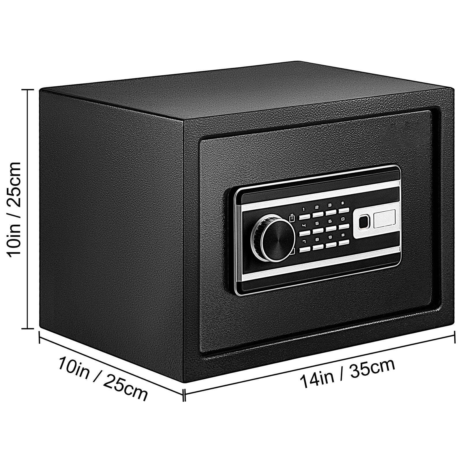 0.8 Cu Ft Fingerprint Safe Box Digital Keypad Money Jewelry Security
