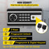 VEVOR Safe Box, 0.8 CU.FT Fingerprint Safe Box for Money w/ 2 Keys & Digital Keypad, Q235 Steel Safe Box for Storing Cash, Jewelry, Pistols, Documents, Watches in Home & Office & Hotel