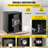 Safe Box, 1.7 CU.FT Fingerprint Safe Box for Money with 2 Keys & Digital Keypad, Q235 Steel Safe Box for Storing Cash, Jewelry, Pistols, Documents, Watches in Home & Office & Hotel