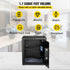 Safe Box, 1.7 CU.FT Fingerprint Safe Box for Money with 2 Keys & Digital Keypad, Q235 Steel Safe Box for Storing Cash, Jewelry, Pistols, Documents, Watches in Home & Office & Hotel