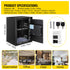 Safe Box, 1.7 CU.FT Fingerprint Safe Box for Money with 2 Keys & Digital Keypad, Q235 Steel Safe Box for Storing Cash, Jewelry, Pistols, Documents, Watches in Home & Office & Hotel