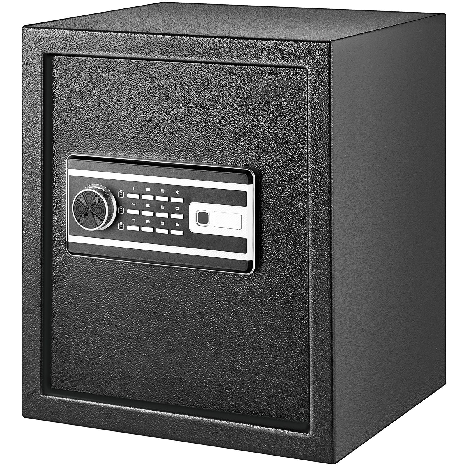 Safe Box, 1.7 CU.FT Fingerprint Safe Box for Money with 2 Keys & Digital Keypad, Q235 Steel Safe Box for Storing Cash, Jewelry, Pistols, Documents, Watches in Home & Office & Hotel