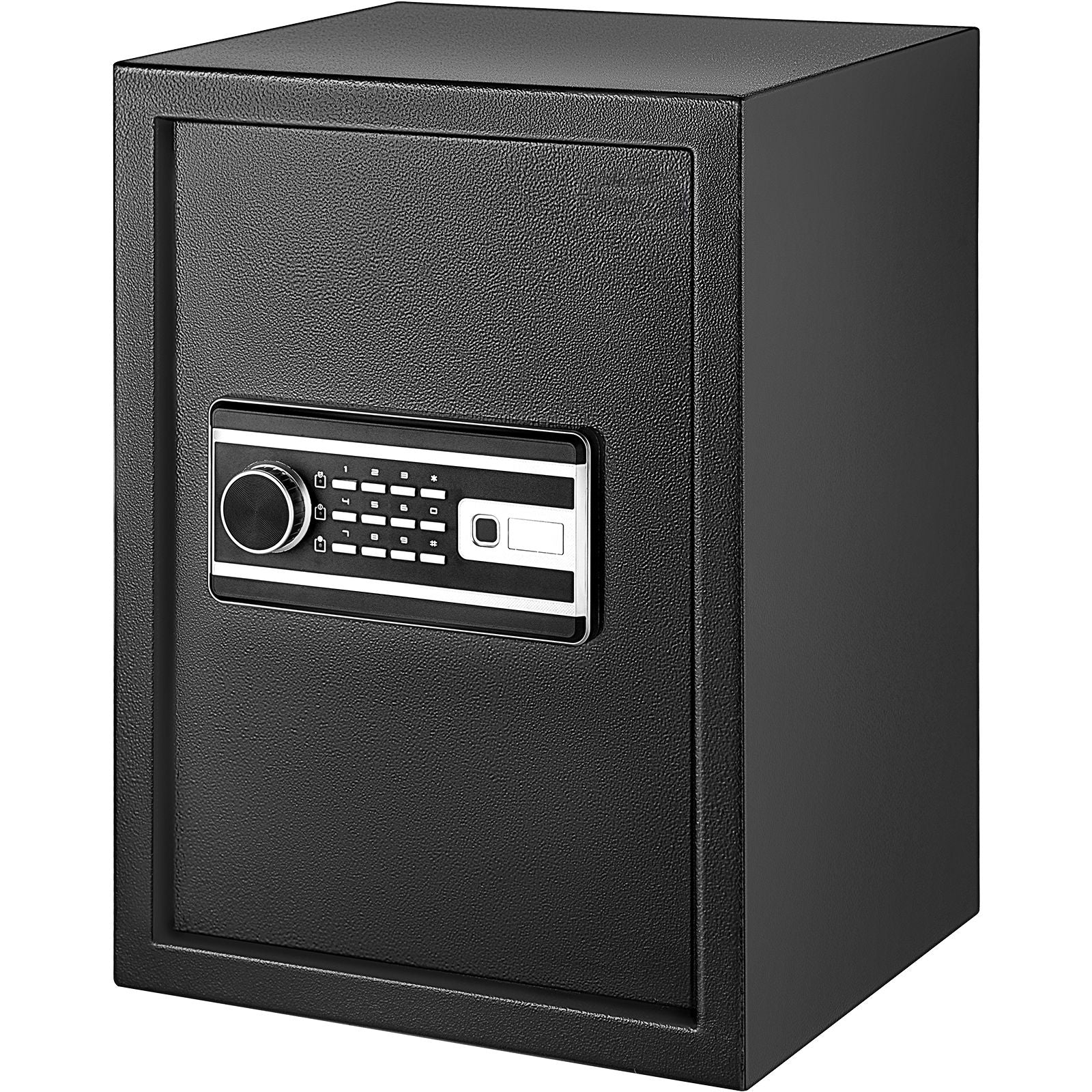Safe Box, 2.1 CU.FT Fingerprint Safe Box for Money w/ 2 Keys & Digital Keypad, Q235 Steel Safe Box for Storing Cash, Jewelry, Pistols, Documents, Watches in Home & Office & Hotel