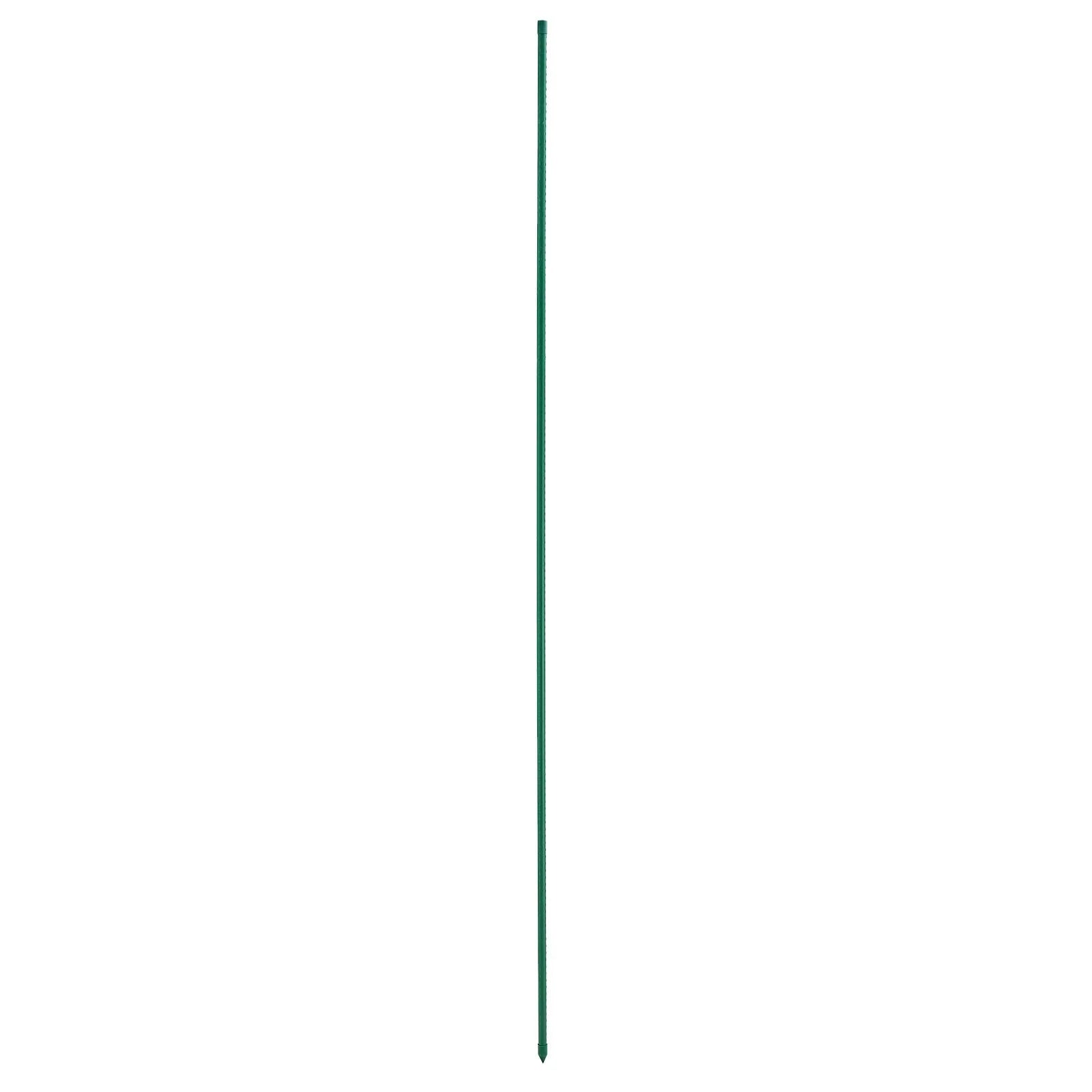 Garden Stakes, 25 Pack, 2100 mm, Plastic Coated Metal Tomato Stakes, Garden Sticks for Plants Support, with Pointed End and Non-Slip Bumps for Growing Climbing Plants, Outdoor Vegetables