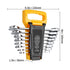 8-Piece Metric Combination Wrench Set 8-19mm with Organizer Rack Tool Kit