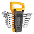 8-Piece Metric Combination Wrench Set 8-19mm with Organizer Rack Tool Kit