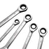 8-Piece Metric Combination Wrench Set 8-19mm with Organizer Rack Tool Kit