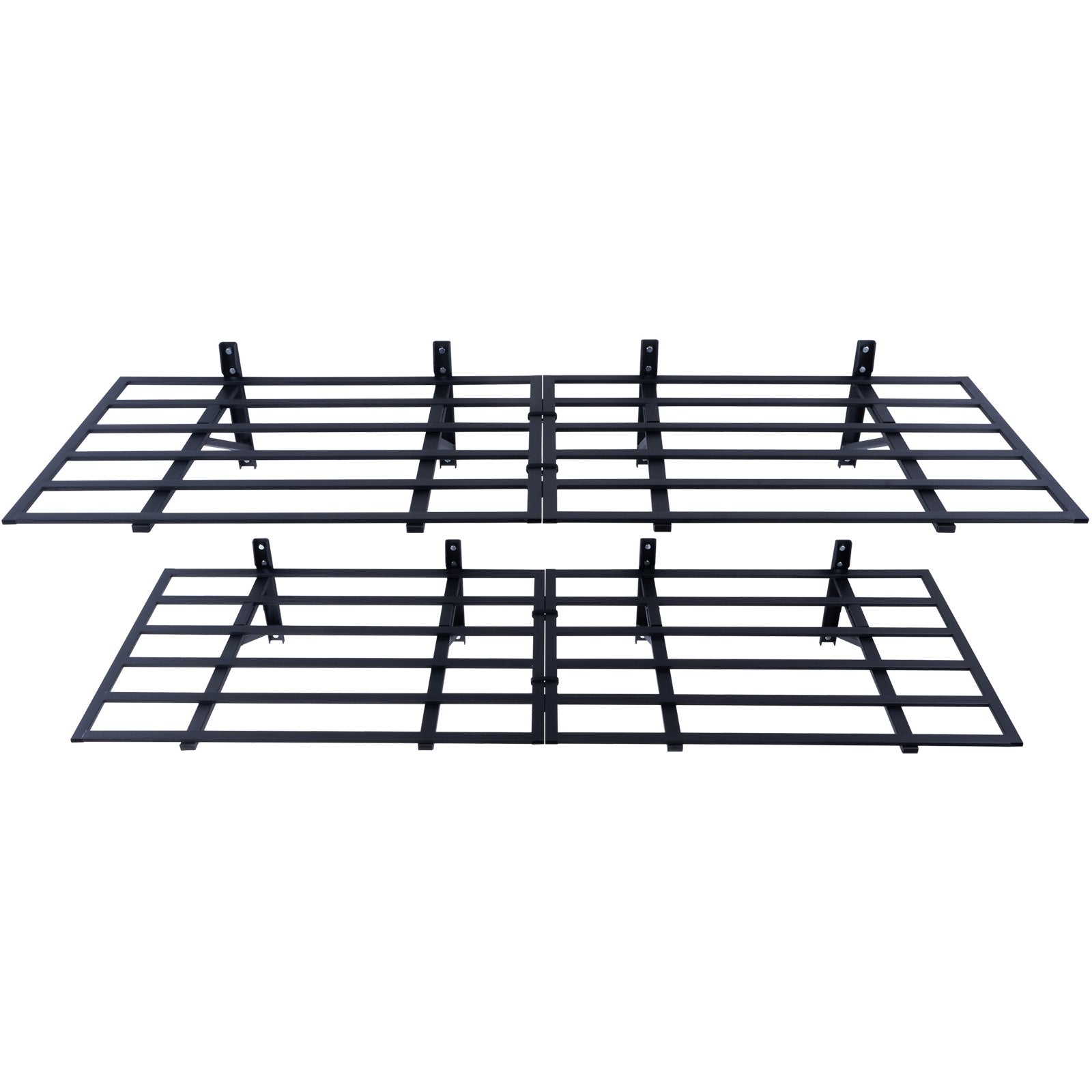 2PCS 72x24in Garage Storage Shelving Wall Mounted Heavy Duty Shelves Rack