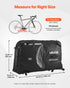 Bike Travel Bag, Transport Universal Bicycle Storage Case Bag with TSA Lock, Support Plates, Protection and Fork Mount Stabilisation, Bicycle Case Max. Wheelbase 130 cm for Airplane, Outdoor Use