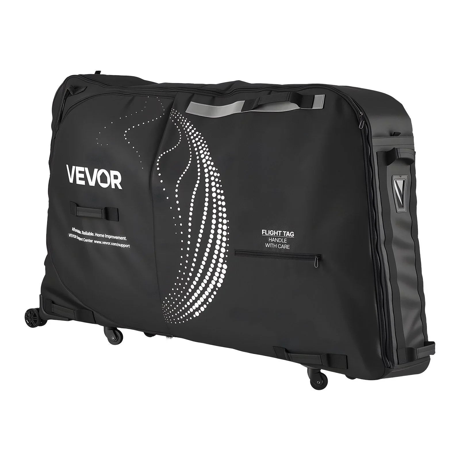 Bike Travel Bag, Transport Universal Bicycle Storage Case Bag with TSA Lock, Support Plates, Protection and Fork Mount Stabilisation, Bicycle Case Max. Wheelbase 130 cm for Airplane, Outdoor Use