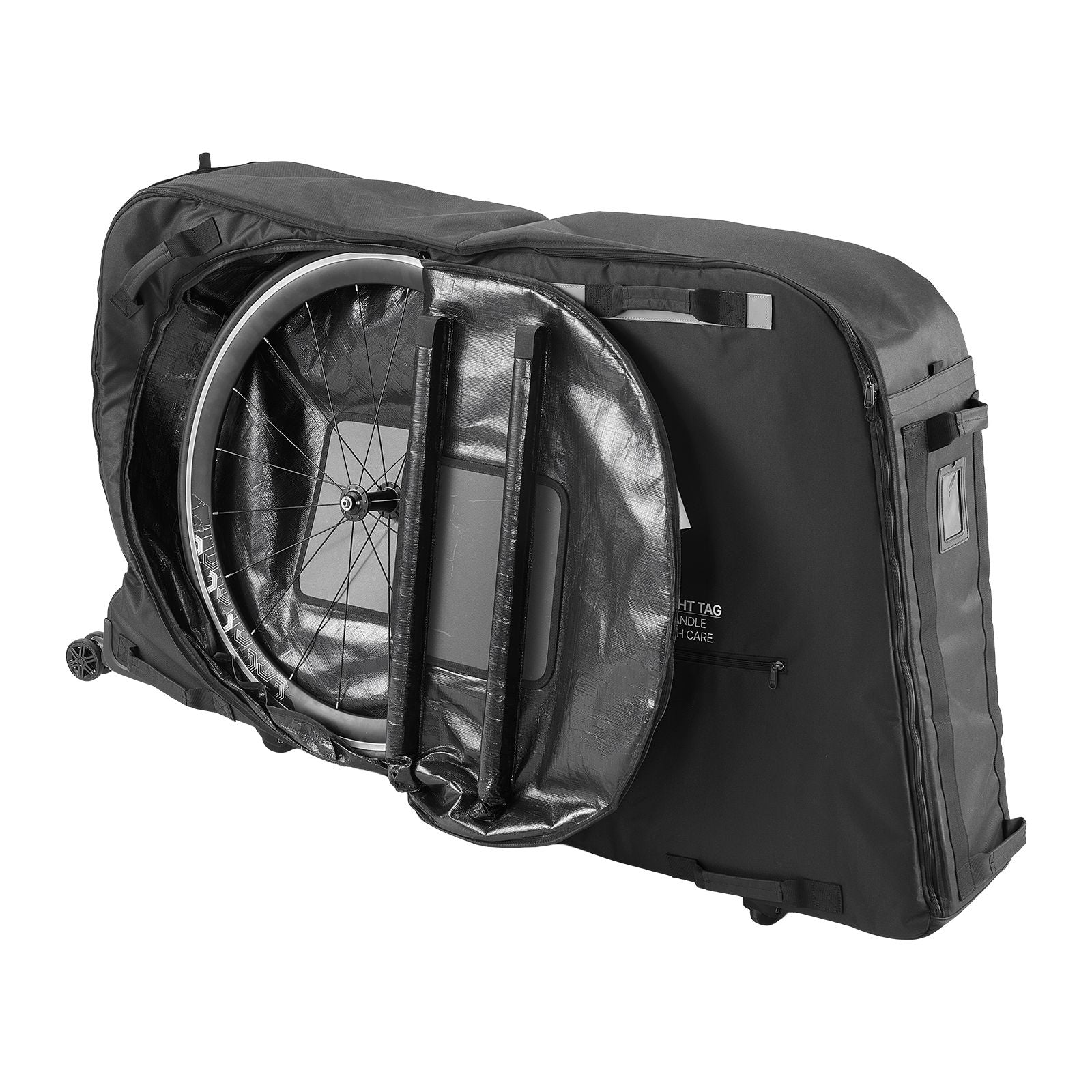 Bike Travel Bag 130cm Wheelbase Bicycle Transport Case with TSA Lock