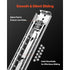 1 Pair 18-60 in Soft-Close Drawer Slides Ball Bearing Full Extension