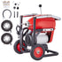 Drain Cleaner Machine 120FT x 6/5" 1100W Sectional Snake Auger Manual Feed