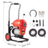 Drain Cleaner Machine 120FT x 6/5" 1100W Sectional Snake Auger Manual Feed