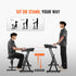 Z Style Piano Keyboard Stand Bench Set Adjustable 88 Key Digital Piano