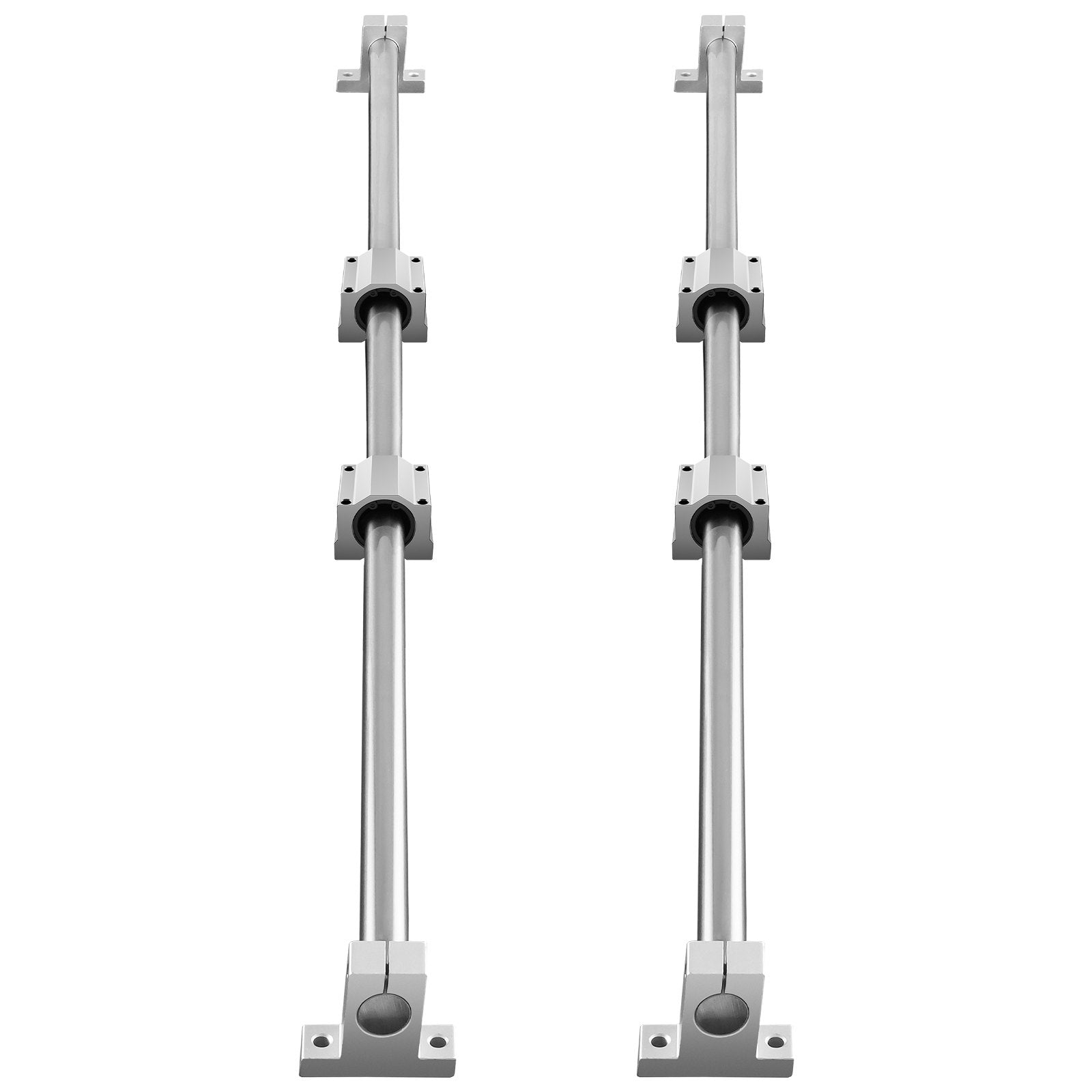 Linear Guide Rail Set, SFC20 1200mm, 2 PCS 47.2 in/1200 mm SFC20 Guide Rails 4 PCS SC20 Slide Blocks 4 PCS Rail Supports, Linear Rails and Bearings Kit for Automated Machines CNC DIY Project