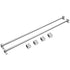 Linear Guide Rail Set, SFC20 1200mm, 2 PCS 47.2 in/1200 mm SFC20 Guide Rails 4 PCS SC20 Slide Blocks 4 PCS Rail Supports, Linear Rails and Bearings Kit for Automated Machines CNC DIY Project