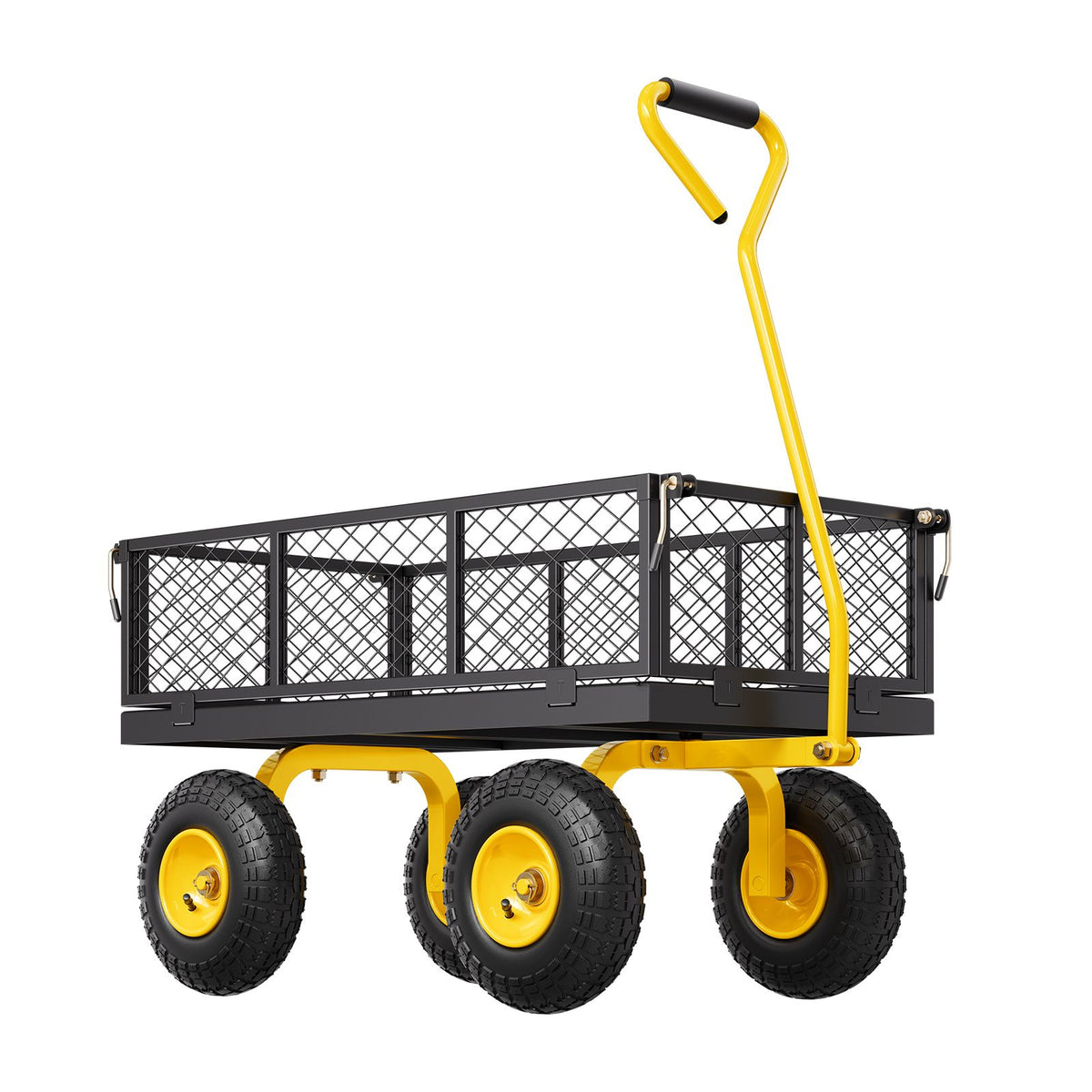 500lb Steel Garden Cart Heavy Duty Utility Wagon with 10