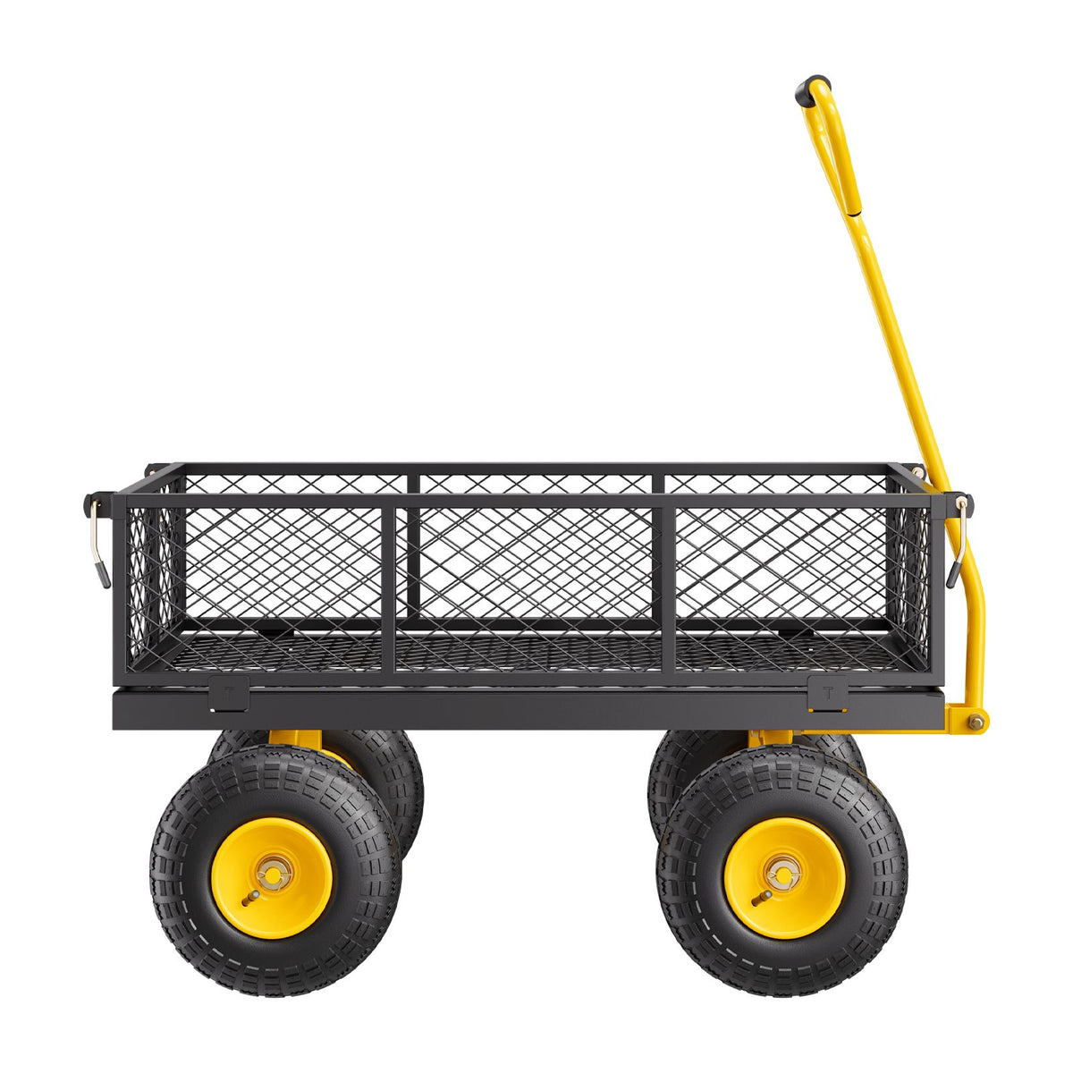 500lb Steel Garden Cart Heavy Duty Utility Wagon with 10