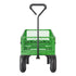 680 Lbs Steel Garden Cart on Wheels, Heavy Duty Garden Wagon Cart Pullable, Metal Outdoor Utility Yard Wagon Carts with 10" Tires, Mesh Removable Sides and 180°Rotating Handle