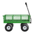680 Lbs Steel Garden Cart on Wheels, Heavy Duty Garden Wagon Cart Pullable, Metal Outdoor Utility Yard Wagon Carts with 10" Tires, Mesh Removable Sides and 180°Rotating Handle