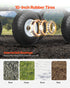 680 Lbs Steel Garden Cart on Wheels, Heavy Duty Garden Wagon Cart Pullable, Metal Outdoor Utility Yard Wagon Carts with 10" Tires, Mesh Removable Sides and 180°Rotating Handle