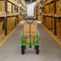 680 Lbs Steel Garden Cart on Wheels, Heavy Duty Garden Wagon Cart Pullable, Metal Outdoor Utility Yard Wagon Carts with 10" Tires, Mesh Removable Sides and 180°Rotating Handle