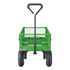 680 Lbs Steel Garden Cart on Wheels, Heavy Duty Garden Wagon Cart Pullable, Metal Outdoor Utility Yard Wagon Carts with 10" Tires, Mesh Removable Sides and 180°Rotating Handle
