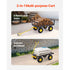 900 Lbs Heavy Duty Steel Garden Cart, Garden Wagon Cart on Wheels, Outdoor Metal Yard Utility Wagon Carts with 10" Tires and Mesh Removable Sides(Convert to Flatbed) and 180°Rotating Handle