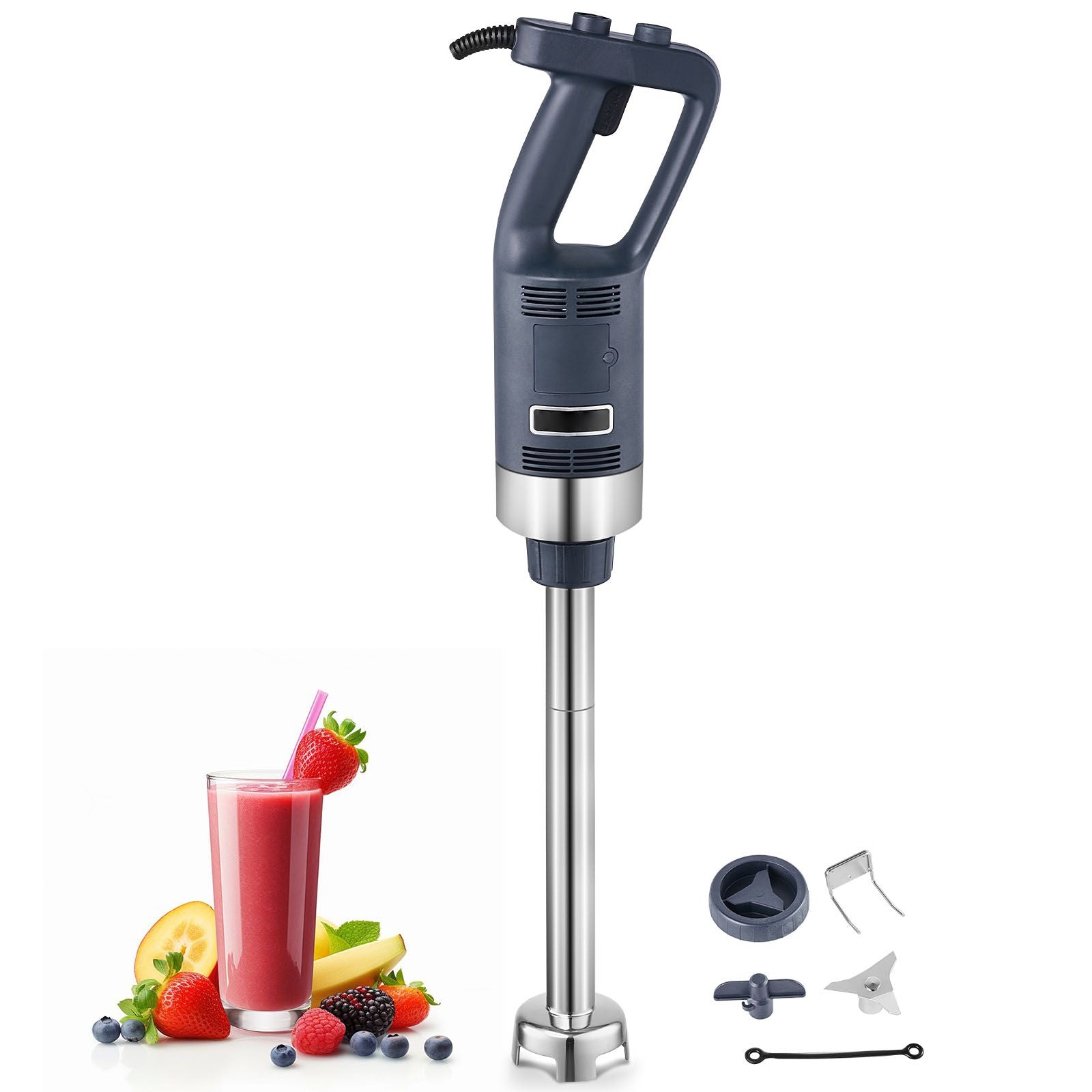 Commercial Immersion Blender 500W Heavy Duty Hand Mixer for Soup Sauces