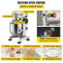 Professional Kitchen Mixer, 10Qt Capacity with Timer, 450W Stainless Steel Bowl Durable Electric Mixer for Commercial Use, 3 Speed Options 113/184/341 RPM, Includes Dough Hook & Whisk