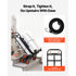 Stair Climbing Cart, 100 kg Stair-Climbing Capacity, Heavy-Duty Folding Trolley Cart with Telescoping Handle, 6 Wheels and 2 Bungee Cords, Stair Climber Dolly for Home, Groceries, Warehouse