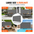 VEVOR Retractable Side Awning, 160X300m Aluminum Outdoor Privacy Screen, 280g Polyester Water-proof Retractable Patio Screen, UV 30+ Room Divider Wind Screen for Patio, Backyard, Balcony, Gray