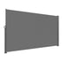 VEVOR Retractable Side Awning, 160X300m Aluminum Outdoor Privacy Screen, 280g Polyester Water-proof Retractable Patio Screen, UV 30+ Room Divider Wind Screen for Patio, Backyard, Balcony, Gray